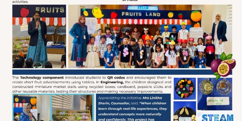 The Mini Fruit Market showcased the value of integrated, experiential learning, making education more purposeful, enjoyable and connected to real-life situations.